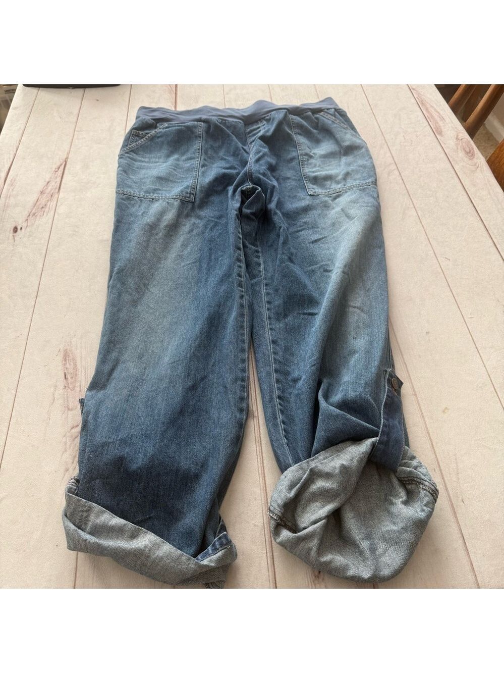 Motherhood Maternity Casual Blue Denim Jeans US XL pregnant Pregnancy Comfort